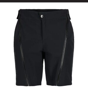 Spyder Black Zip off race  Shorts with Adjustable Straps